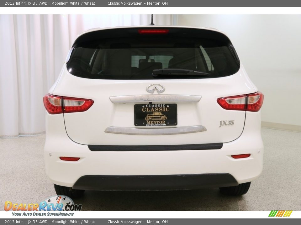 2013 Infiniti JX 35 AWD Moonlight White / Wheat Photo #22