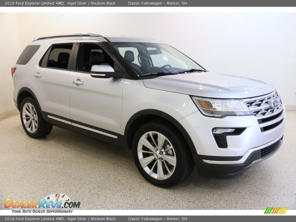 2019 Ford Explorer Limited 4WD Ingot Silver / Medium Black Photo #1