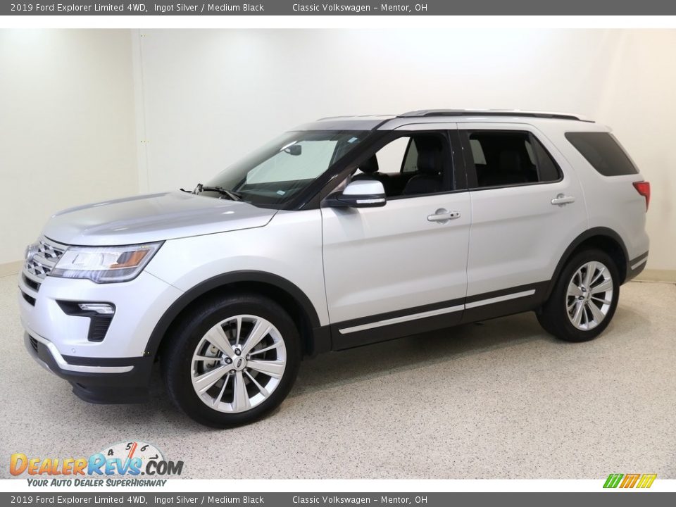 2019 Ford Explorer Limited 4WD Ingot Silver / Medium Black Photo #3