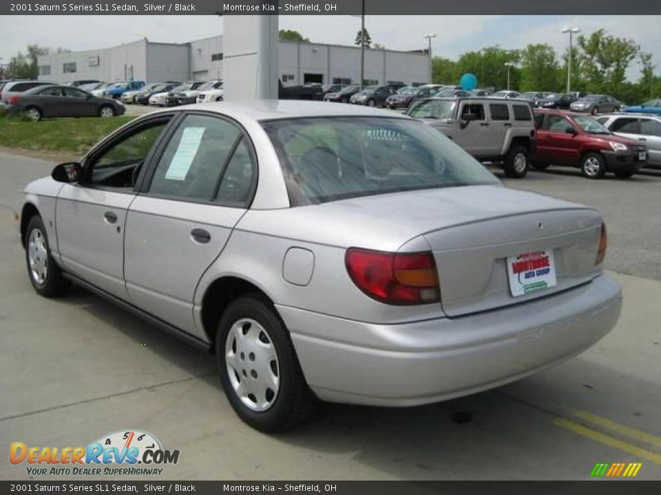 2001 Saturn S Series SL1 Sedan Silver / Black Photo #6