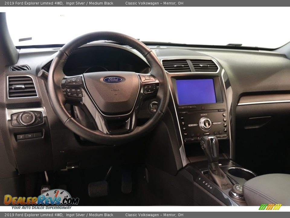 2019 Ford Explorer Limited 4WD Ingot Silver / Medium Black Photo #7