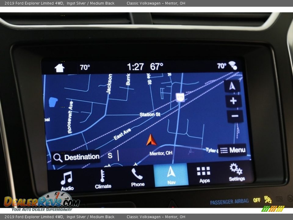 2019 Ford Explorer Limited 4WD Ingot Silver / Medium Black Photo #14