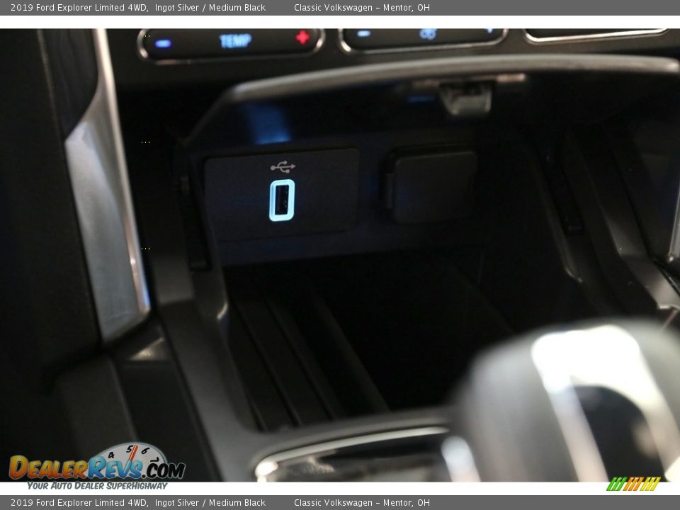 2019 Ford Explorer Limited 4WD Ingot Silver / Medium Black Photo #17