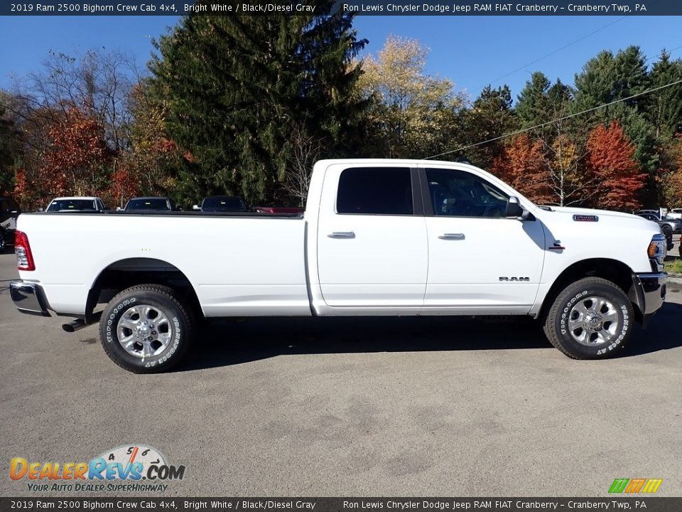 2019 Ram 2500 Bighorn Crew Cab 4x4 Bright White / Black/Diesel Gray Photo #6