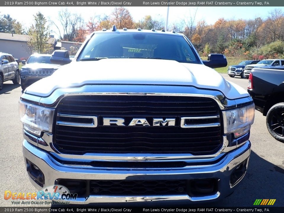 2019 Ram 2500 Bighorn Crew Cab 4x4 Bright White / Black/Diesel Gray Photo #8