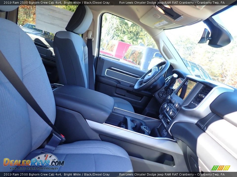 2019 Ram 2500 Bighorn Crew Cab 4x4 Bright White / Black/Diesel Gray Photo #10