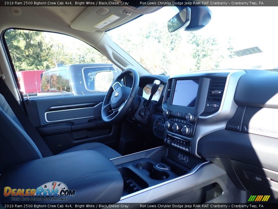 2019 Ram 2500 Bighorn Crew Cab 4x4 Bright White / Black/Diesel Gray Photo #11