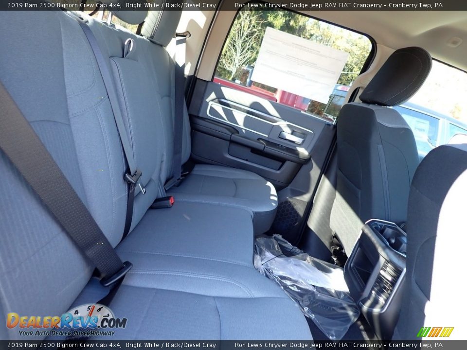 2019 Ram 2500 Bighorn Crew Cab 4x4 Bright White / Black/Diesel Gray Photo #12