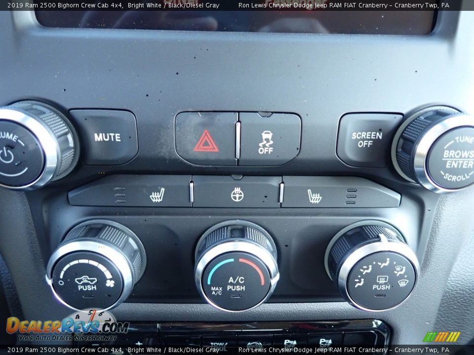 2019 Ram 2500 Bighorn Crew Cab 4x4 Bright White / Black/Diesel Gray Photo #18