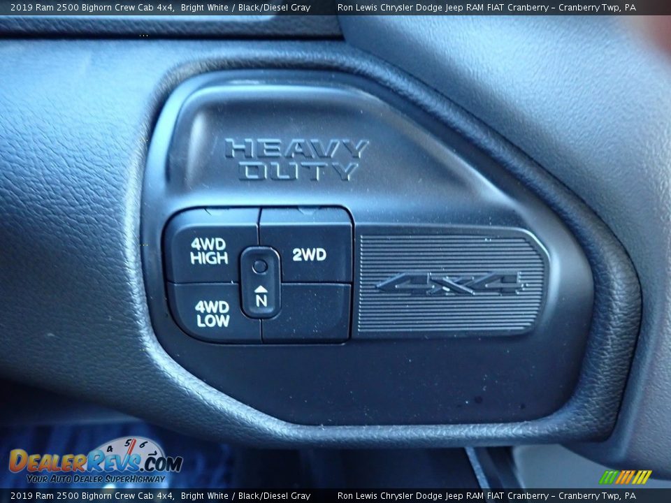 2019 Ram 2500 Bighorn Crew Cab 4x4 Bright White / Black/Diesel Gray Photo #20