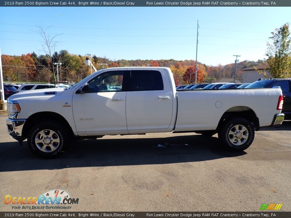 2019 Ram 2500 Bighorn Crew Cab 4x4 Bright White / Black/Diesel Gray Photo #2