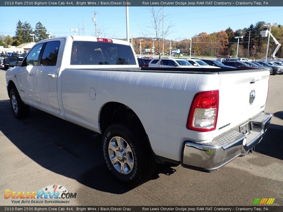 2019 Ram 2500 Bighorn Crew Cab 4x4 Bright White / Black/Diesel Gray Photo #3