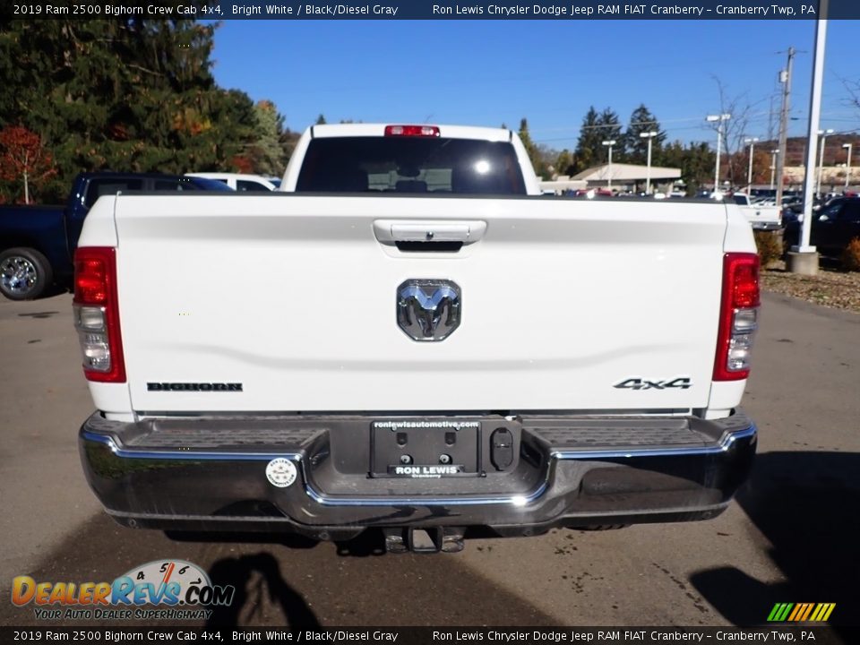 2019 Ram 2500 Bighorn Crew Cab 4x4 Bright White / Black/Diesel Gray Photo #4