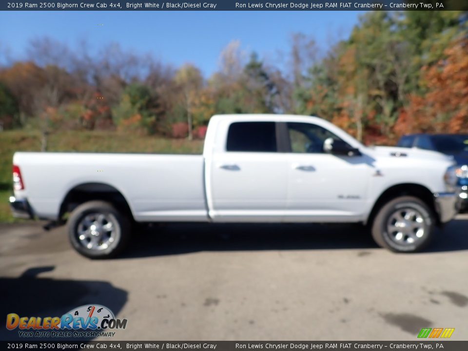 2019 Ram 2500 Bighorn Crew Cab 4x4 Bright White / Black/Diesel Gray Photo #6