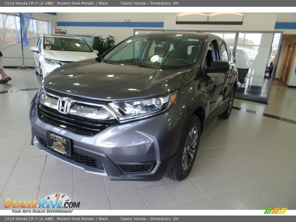 2019 Honda CR-V LX AWD Modern Steel Metallic / Black Photo #1