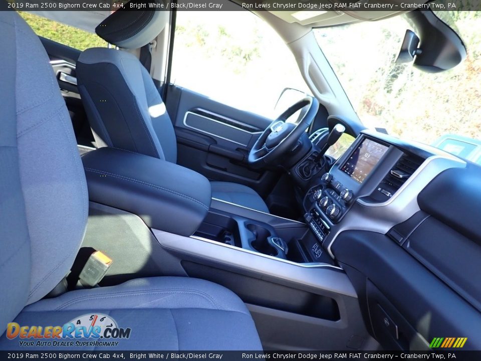 2019 Ram 2500 Bighorn Crew Cab 4x4 Bright White / Black/Diesel Gray Photo #10