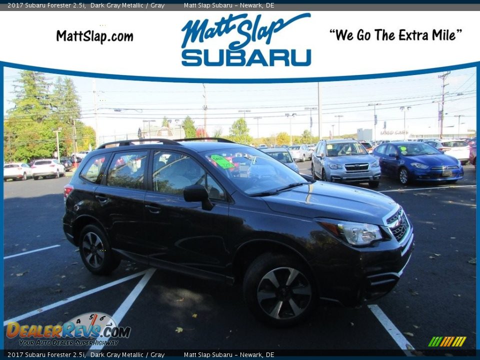 2017 Subaru Forester 2.5i Dark Gray Metallic / Gray Photo #1