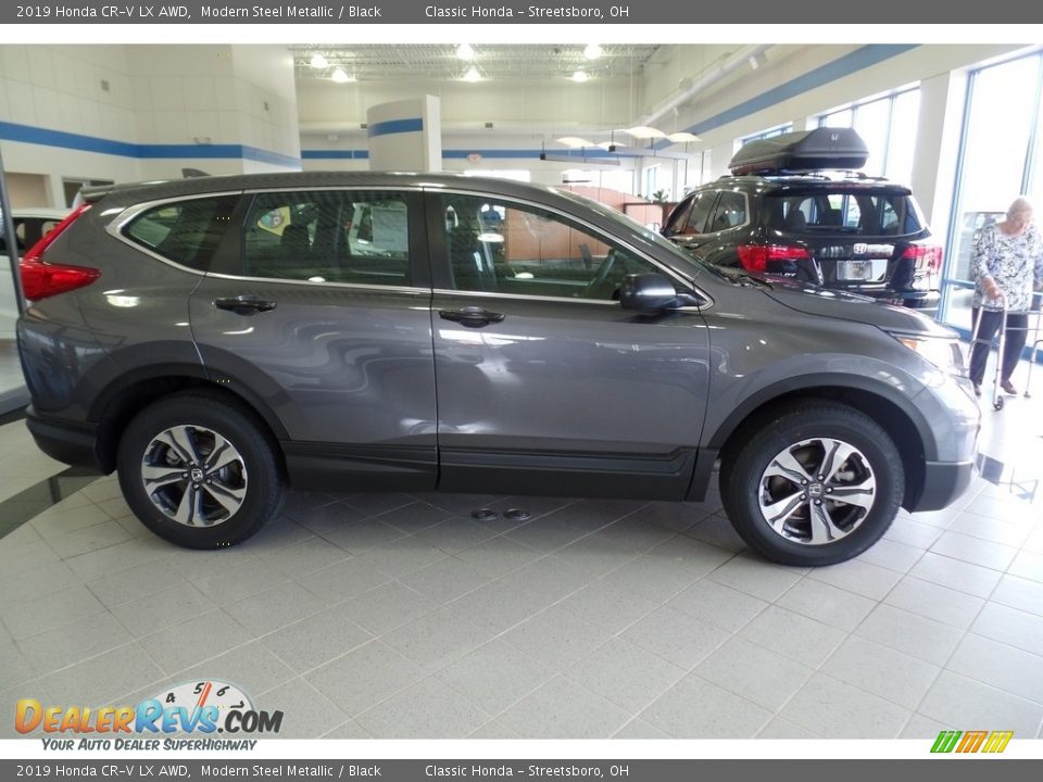 2019 Honda CR-V LX AWD Modern Steel Metallic / Black Photo #4