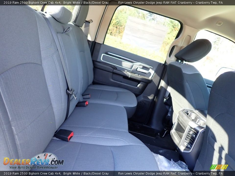 2019 Ram 2500 Bighorn Crew Cab 4x4 Bright White / Black/Diesel Gray Photo #12