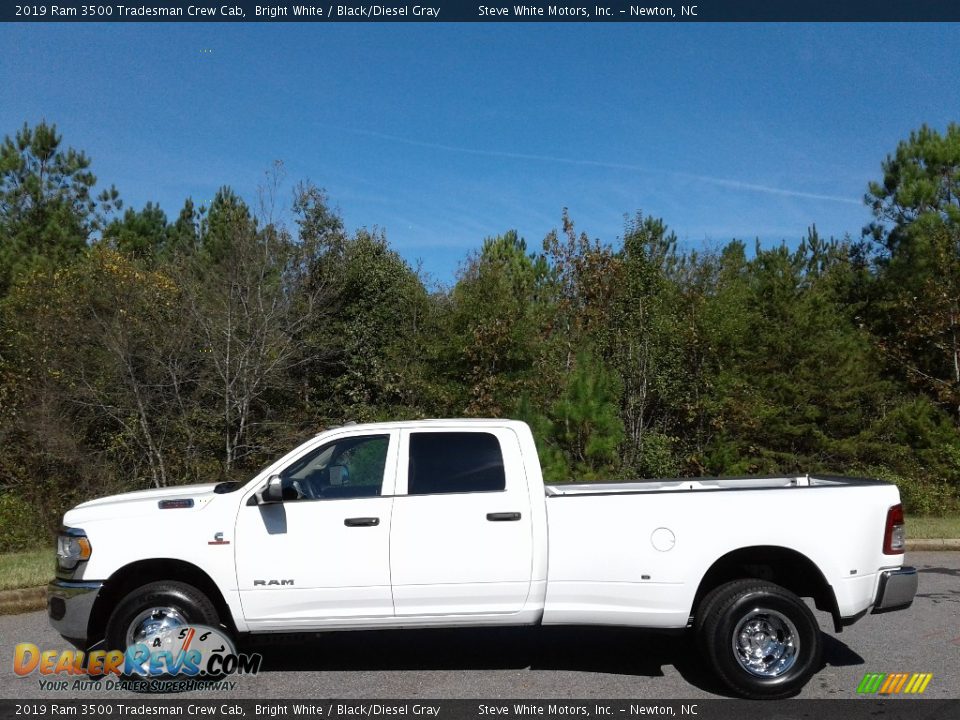 2019 Ram 3500 Tradesman Crew Cab Bright White / Black/Diesel Gray Photo #1