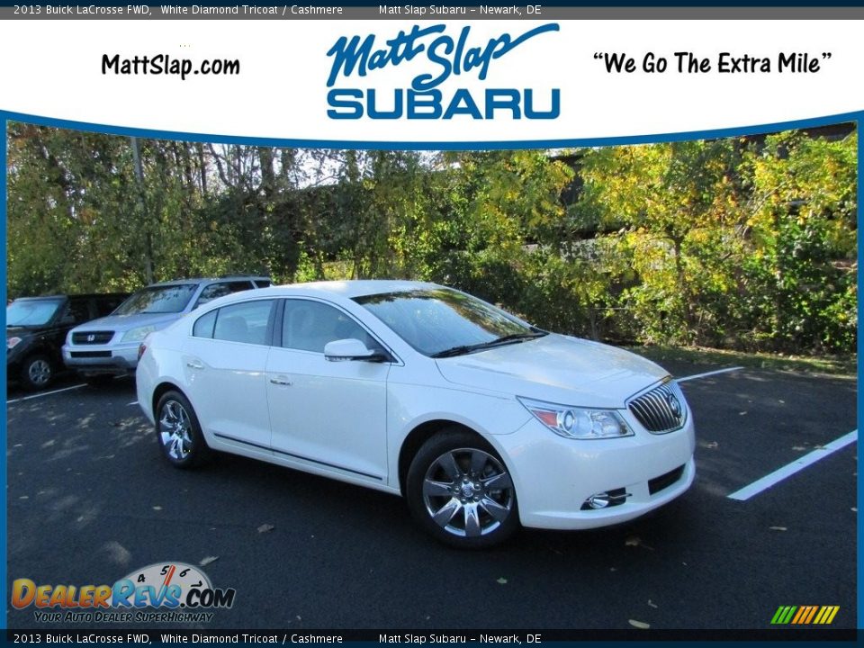 2013 Buick LaCrosse FWD White Diamond Tricoat / Cashmere Photo #1