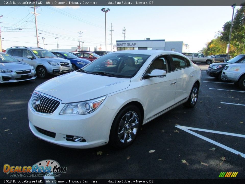 2013 Buick LaCrosse FWD White Diamond Tricoat / Cashmere Photo #2