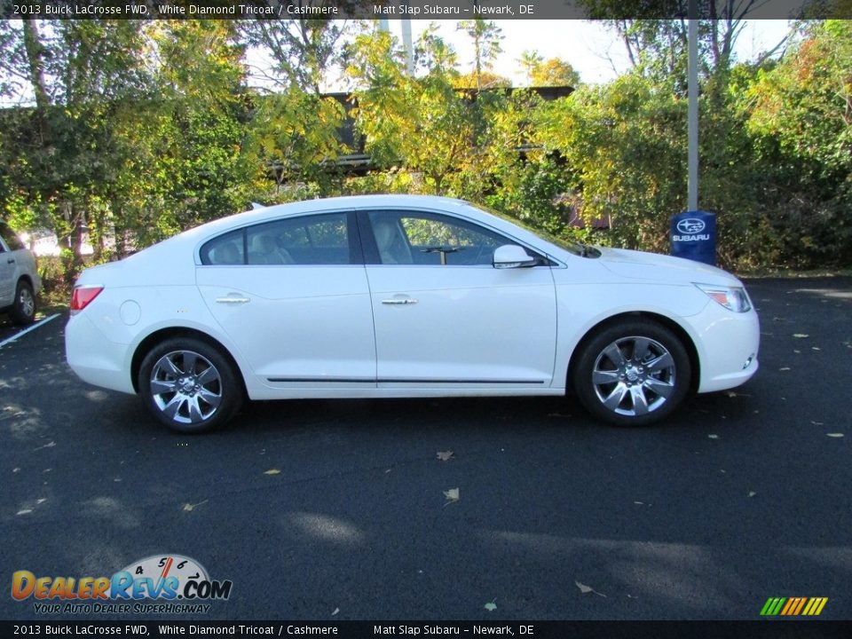 2013 Buick LaCrosse FWD White Diamond Tricoat / Cashmere Photo #5
