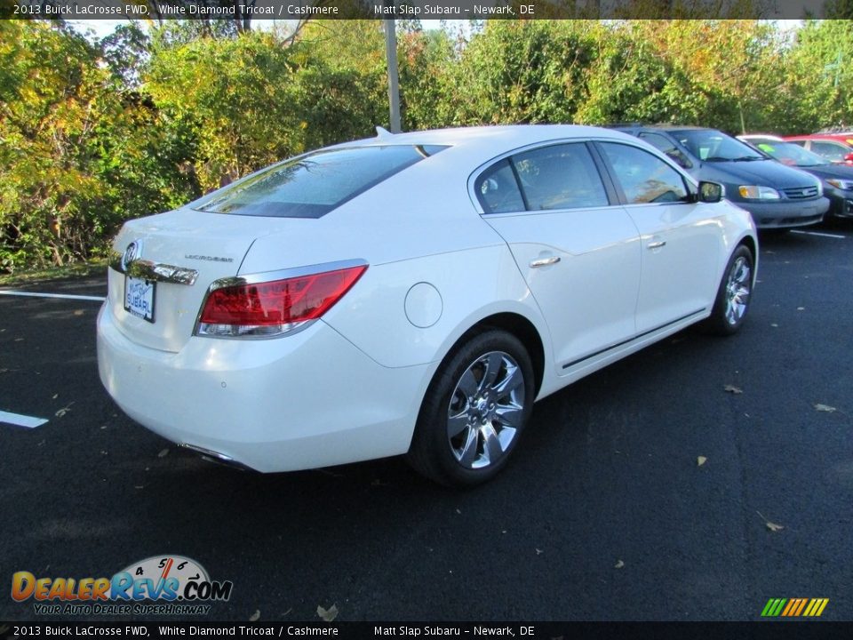 2013 Buick LaCrosse FWD White Diamond Tricoat / Cashmere Photo #6