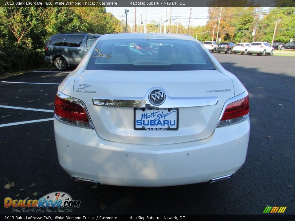 2013 Buick LaCrosse FWD White Diamond Tricoat / Cashmere Photo #7