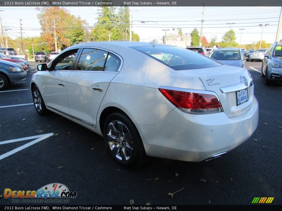 2013 Buick LaCrosse FWD White Diamond Tricoat / Cashmere Photo #8