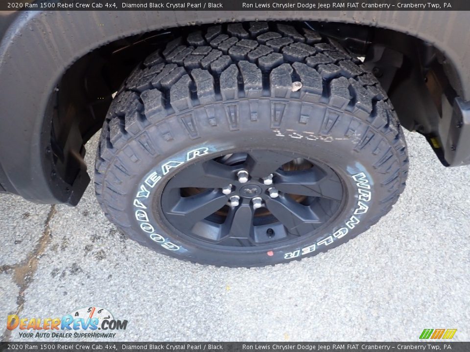 2020 Ram 1500 Rebel Crew Cab 4x4 Diamond Black Crystal Pearl / Black Photo #8