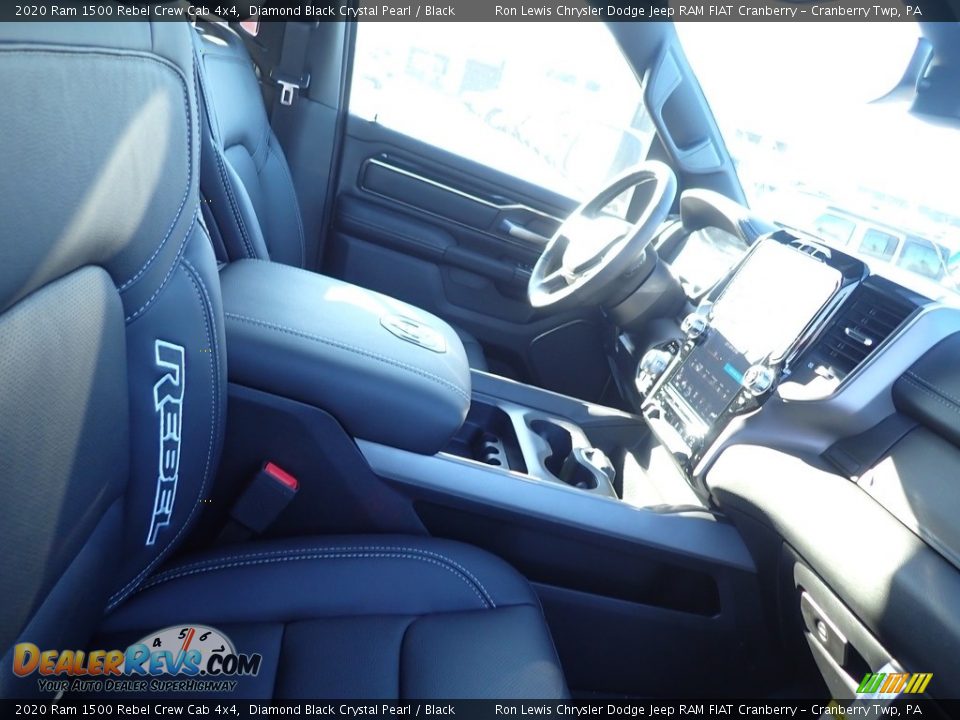 2020 Ram 1500 Rebel Crew Cab 4x4 Diamond Black Crystal Pearl / Black Photo #9