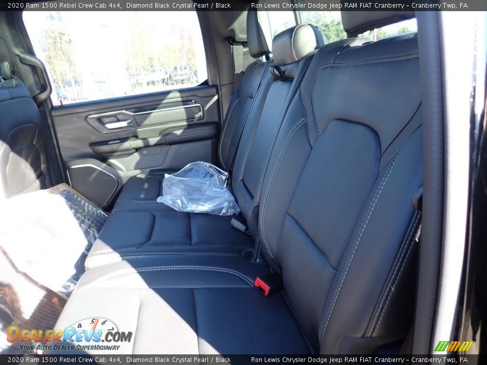 2020 Ram 1500 Rebel Crew Cab 4x4 Diamond Black Crystal Pearl / Black Photo #12