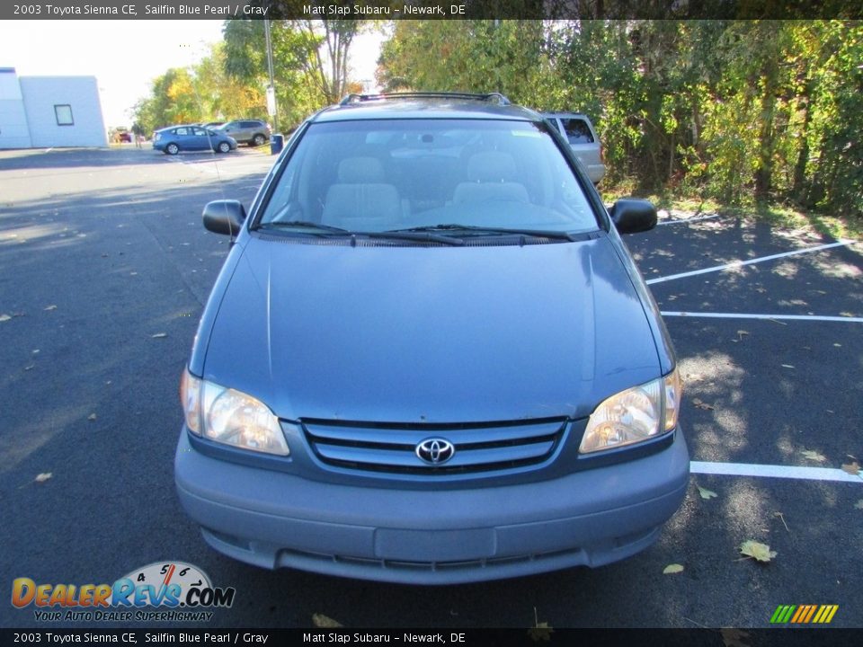 2003 Toyota Sienna CE Sailfin Blue Pearl / Gray Photo #3