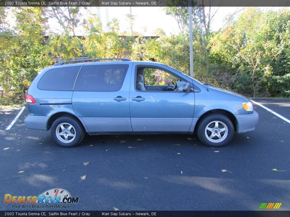2003 Toyota Sienna CE Sailfin Blue Pearl / Gray Photo #5