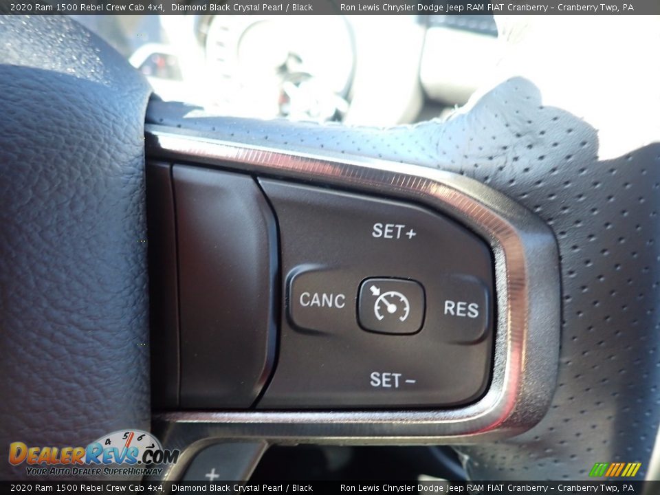 2020 Ram 1500 Rebel Crew Cab 4x4 Diamond Black Crystal Pearl / Black Photo #18