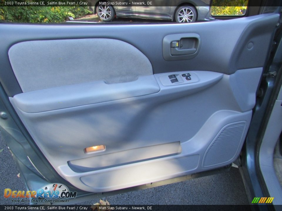 2003 Toyota Sienna CE Sailfin Blue Pearl / Gray Photo #13