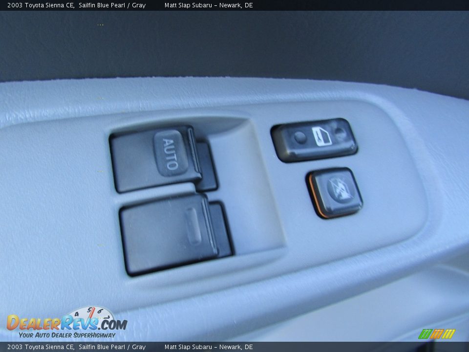 2003 Toyota Sienna CE Sailfin Blue Pearl / Gray Photo #14