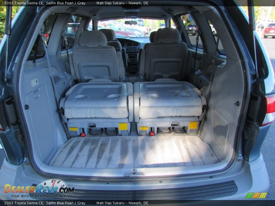2003 Toyota Sienna CE Sailfin Blue Pearl / Gray Photo #18