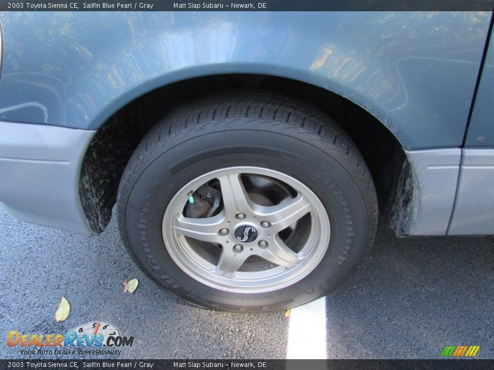 2003 Toyota Sienna CE Sailfin Blue Pearl / Gray Photo #20