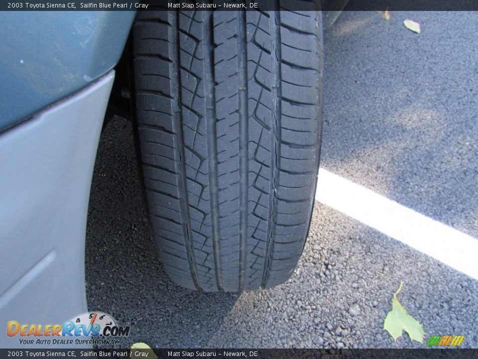 2003 Toyota Sienna CE Sailfin Blue Pearl / Gray Photo #21