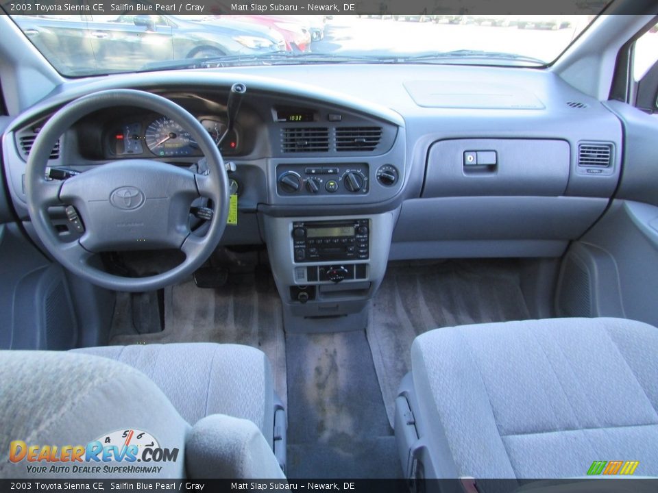 2003 Toyota Sienna CE Sailfin Blue Pearl / Gray Photo #22