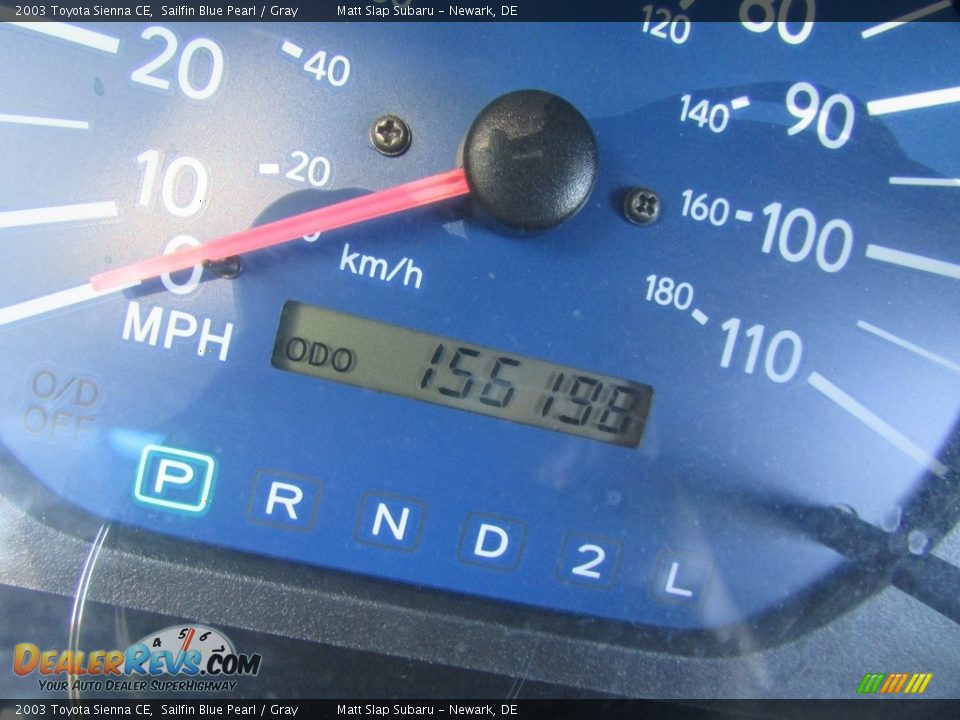 2003 Toyota Sienna CE Sailfin Blue Pearl / Gray Photo #25