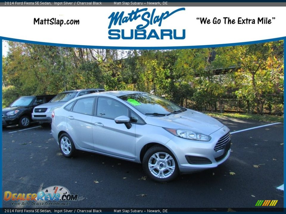 2014 Ford Fiesta SE Sedan Ingot Silver / Charcoal Black Photo #1
