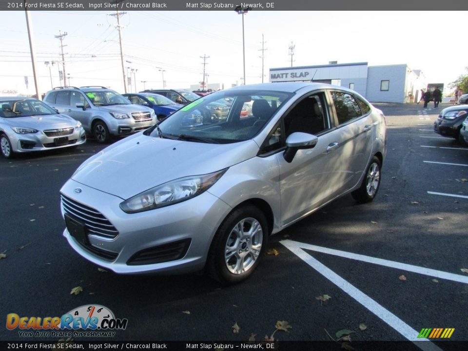 2014 Ford Fiesta SE Sedan Ingot Silver / Charcoal Black Photo #2