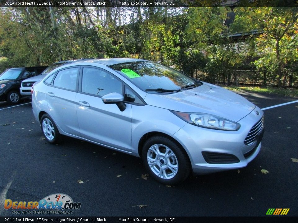 2014 Ford Fiesta SE Sedan Ingot Silver / Charcoal Black Photo #4