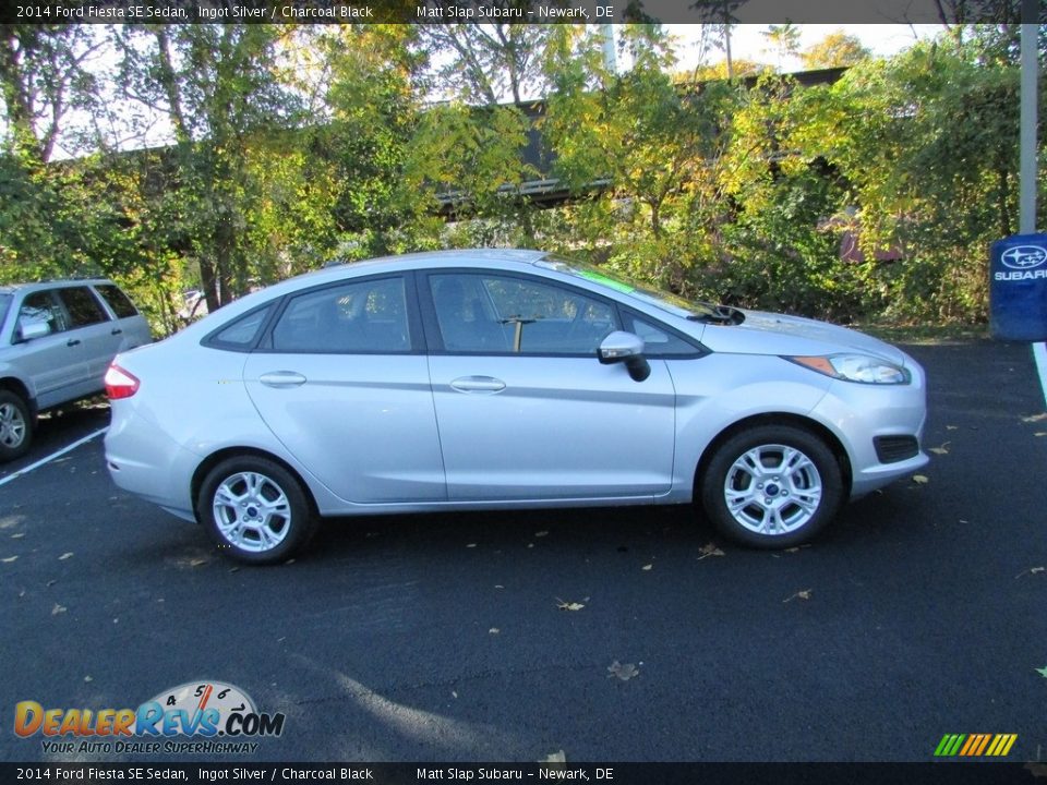 2014 Ford Fiesta SE Sedan Ingot Silver / Charcoal Black Photo #5