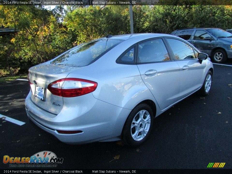 2014 Ford Fiesta SE Sedan Ingot Silver / Charcoal Black Photo #6