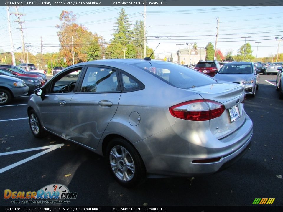 2014 Ford Fiesta SE Sedan Ingot Silver / Charcoal Black Photo #8