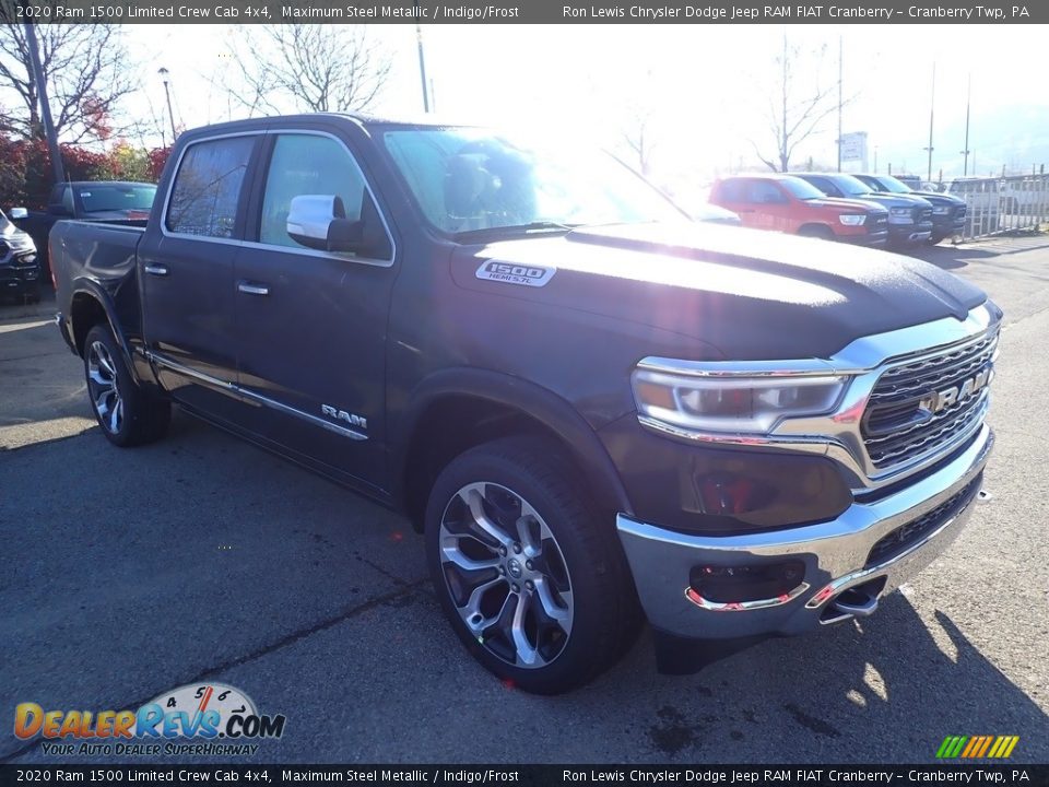 2020 Ram 1500 Limited Crew Cab 4x4 Maximum Steel Metallic / Indigo/Frost Photo #7